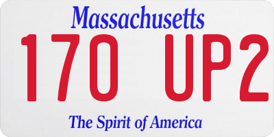 MA license plate 170UP2