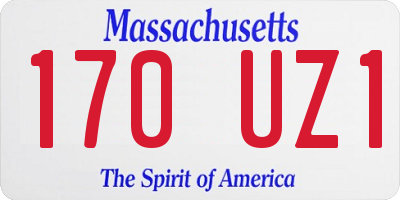 MA license plate 170UZ1