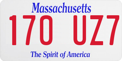 MA license plate 170UZ7