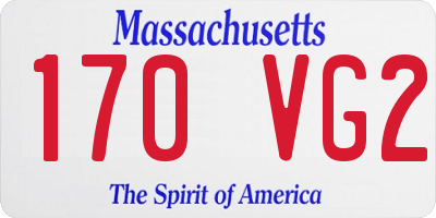 MA license plate 170VG2
