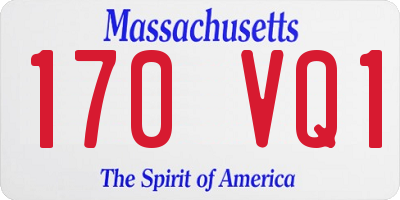 MA license plate 170VQ1