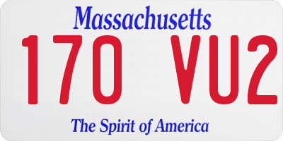MA license plate 170VU2