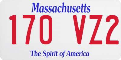 MA license plate 170VZ2