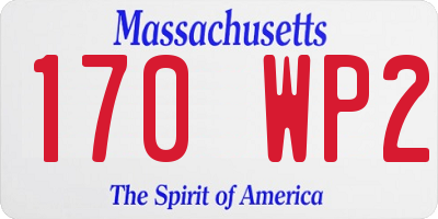 MA license plate 170WP2