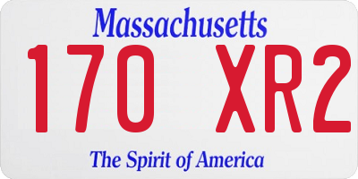 MA license plate 170XR2