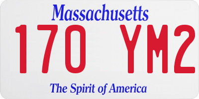 MA license plate 170YM2