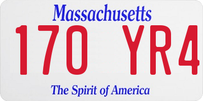 MA license plate 170YR4