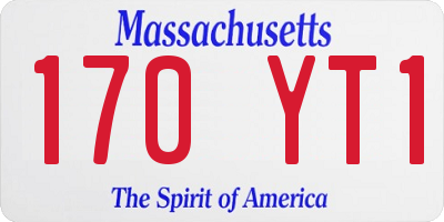MA license plate 170YT1