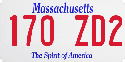 MA license plate 170ZD2