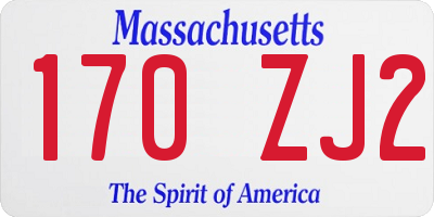 MA license plate 170ZJ2