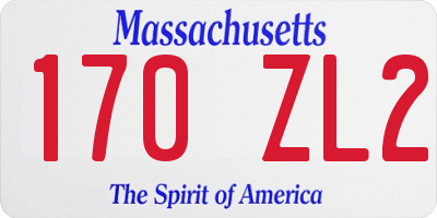 MA license plate 170ZL2