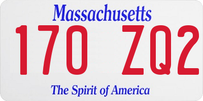 MA license plate 170ZQ2