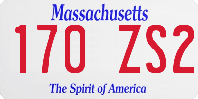 MA license plate 170ZS2