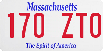 MA license plate 170ZT0