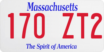 MA license plate 170ZT2