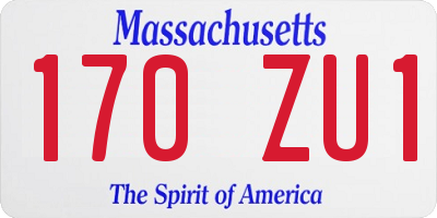 MA license plate 170ZU1