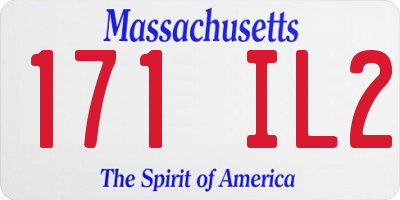 MA license plate 171IL2