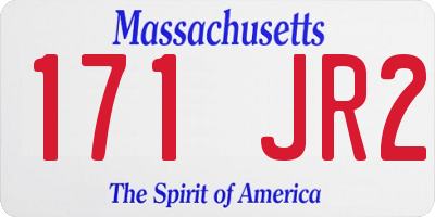 MA license plate 171JR2
