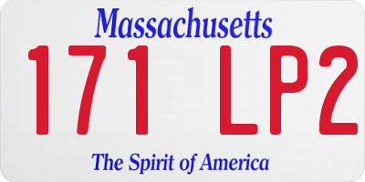 MA license plate 171LP2