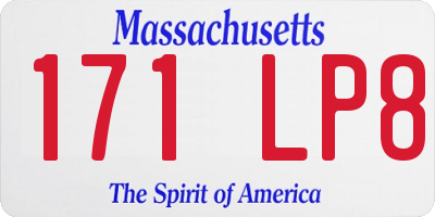 MA license plate 171LP8