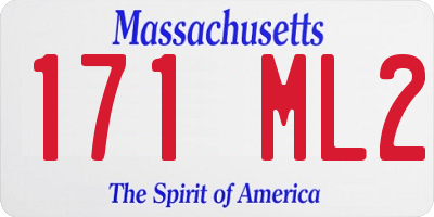 MA license plate 171ML2