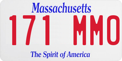 MA license plate 171MM0