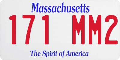 MA license plate 171MM2