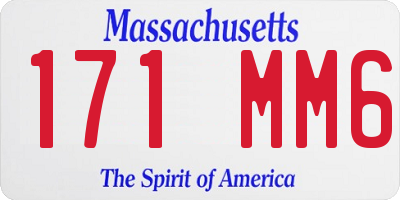 MA license plate 171MM6