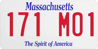 MA license plate 171MO1