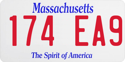 MA license plate 174EA9