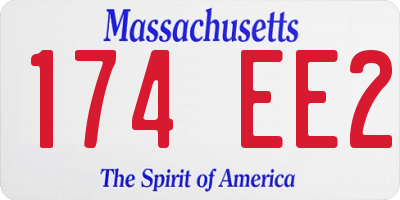 MA license plate 174EE2