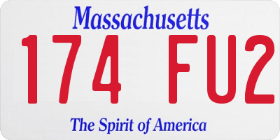 MA license plate 174FU2