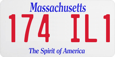 MA license plate 174IL1