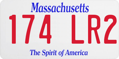 MA license plate 174LR2