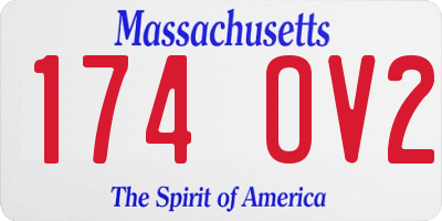 MA license plate 174OV2