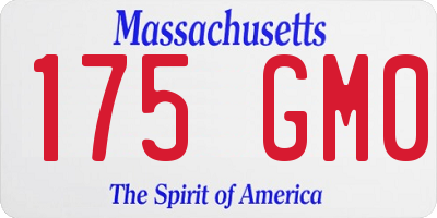 MA license plate 175GM0
