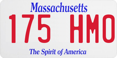 MA license plate 175HM0