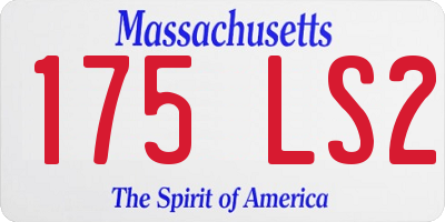 MA license plate 175LS2