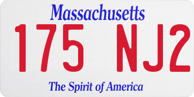 MA license plate 175NJ2