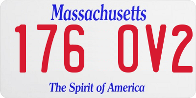 MA license plate 176OV2