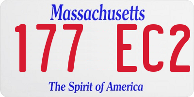 MA license plate 177EC2