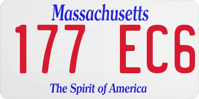 MA license plate 177EC6
