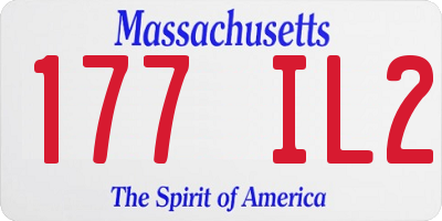 MA license plate 177IL2