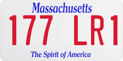 MA license plate 177LR1