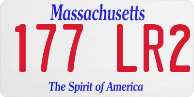 MA license plate 177LR2