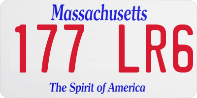 MA license plate 177LR6