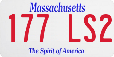 MA license plate 177LS2