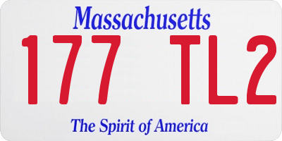 MA license plate 177TL2