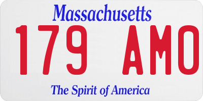 MA license plate 179AM0