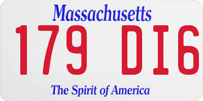 MA license plate 179DI6